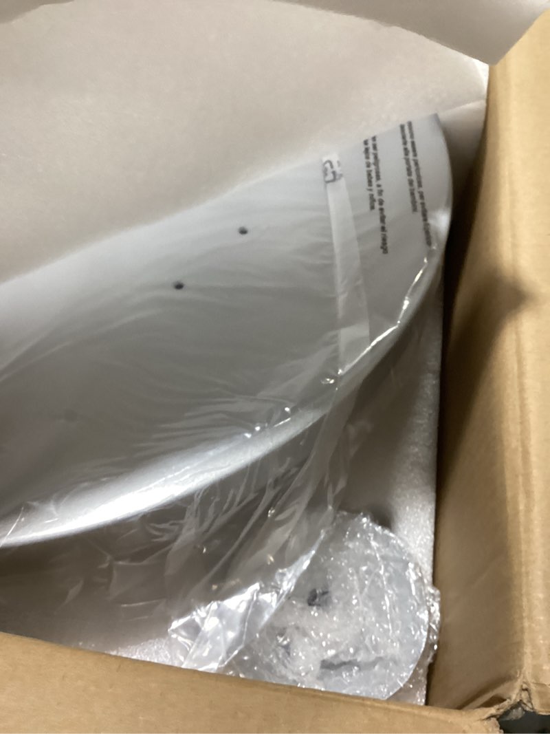 Condition photo showing New/Like New for 42 Inch Retractable Ceiling Fan, Chandelier Ceiling Fans with Lights, Silent DC Motor, 6 Speeds, 3 Color Changing for Bedroom Living Room (Silver)