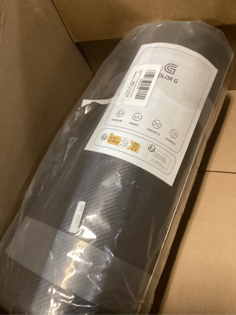 Condition photo showing New/Like New for Color&Geometry 0.71" Extra Thick Anti Fatigue Cushion Kitchen Floor Mat,Easy Clean, Water & Oil Proof, Non Slip, Foam Padded Runner Rug for Front Sink,20"x 71" Brown (2.0 Version) 71"L x 20"W x 0.7"Th Brown