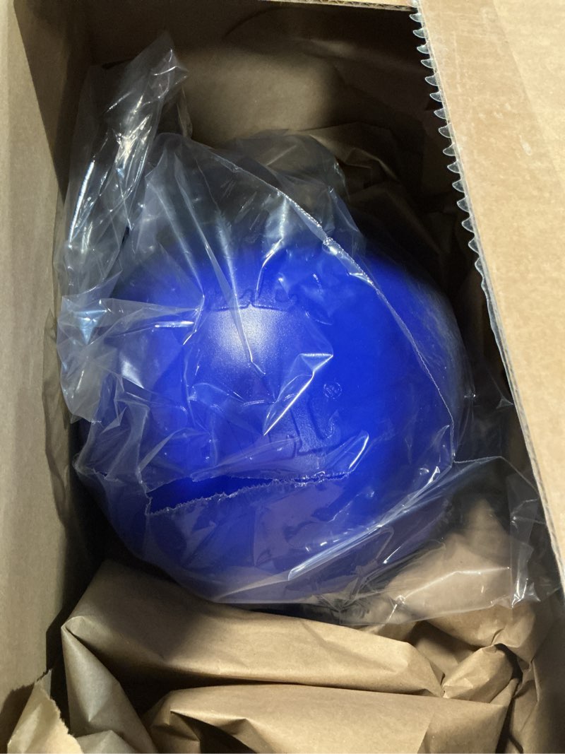 Condition photo showing Good Condition for Jolly Pets Push-n-Play Ball Dog Toy, 10 Inches/Large, Blue 10 Inches/Large Blue