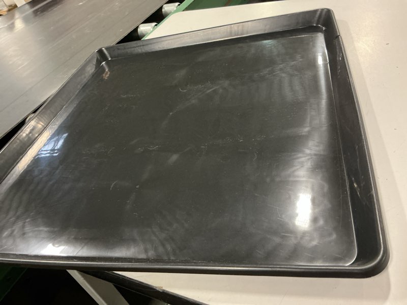 Condition photo showing Good Condition for 22'' x 21''Large Drip Tray, Mini Fridge Drip Pan, Portable AC Drip Pan, Under Washer Pan, Dishwasher Pan, Oil Drain Pans for Changing Oil (1 PCS)