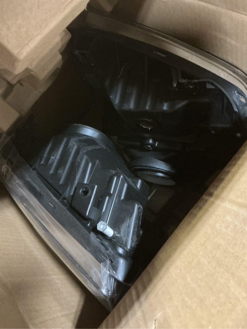 Condition photo showing As Is for Headlight Assembly Compatible with 2005-2007 2005 2006 2007 05 06 07 Ford F250 F350 F450 F550 Super Duty/2005 Ford Excursion (Chrome Housing Amber Reflector) Chrome Housing Amber Reflector OEM