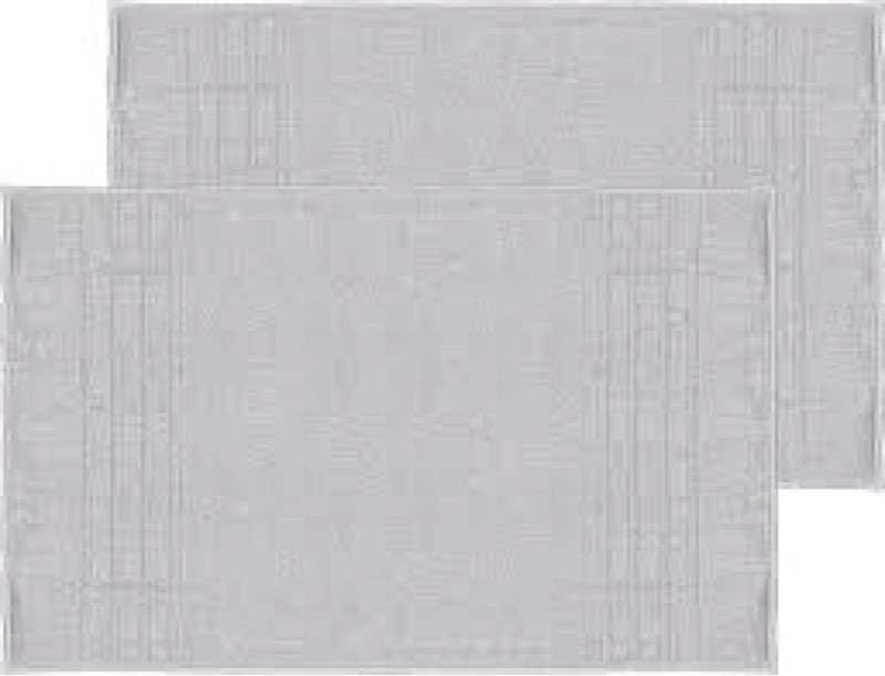 Mosobam Luxury Turkish XL Bath Mat 28X44 Light Grey (Gray) 1000 GSM Bamboo Viscose & Aegean Turkish 