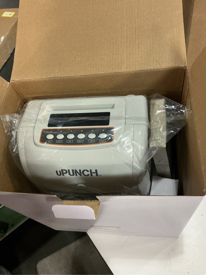 Condition photo showing New/Like New for uPunch HN3500 Advanced Time Clock Bundle for Small Business: Complete Employee Time Tracking System with 100 Time Cards, 2 Racks, 2 Ribbons, and 6 Keys HN3500 Bundle