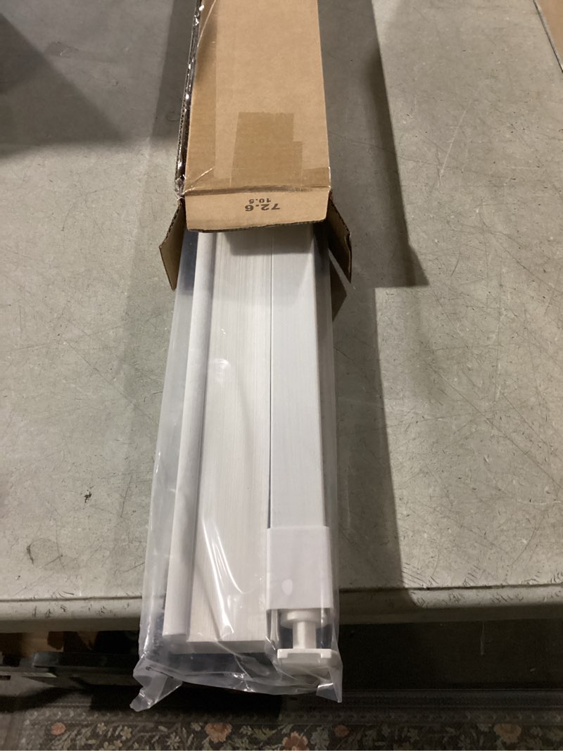 Condition photo showing Good Condition for LazBlinds Cordless Cellular Shades, No Tools No Drill Light Filtering Honeycomb Shades Pleated Blinds for Windows, 29'' W x 64'' H, White Light Filtering-white 29'' W x 64'' H