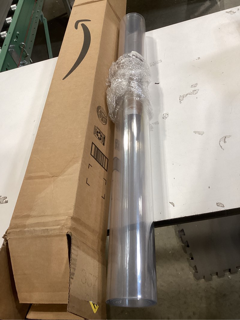 Condition photo showing Good Condition for Clear Table Protector - 36 x 62 Inch, 1.5mm Thick PVC Table Cover, Waterproof Desk Protector Mat for Coffee & Dining Room 36" x 62" (Rectangular) Crystal Clear