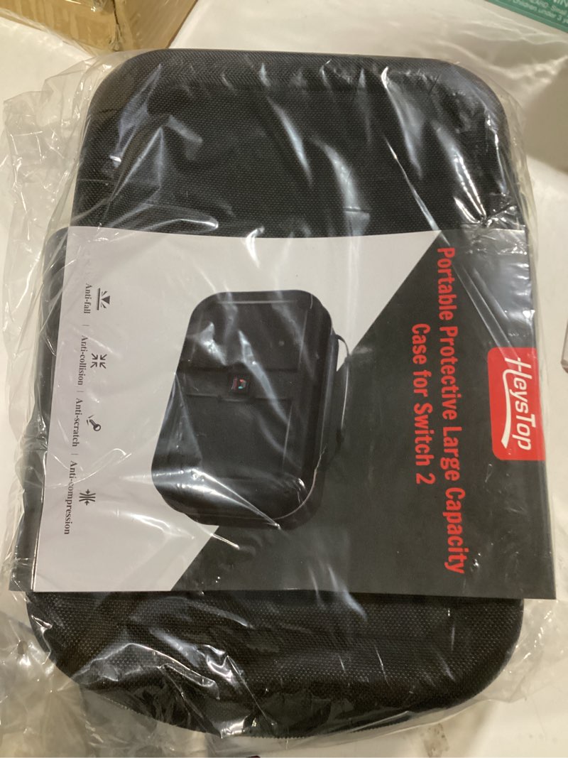 Condition photo showing New/Like New for HEYSTOP Switch 2 Carry Case Compatible with Nintendo Switch 2,with 18 Games Cartridges Waterproof and Dustproof Travel Case for Switch 2 and Switch 2 Accessories?with Handles and Shoulder Straps Single Pack