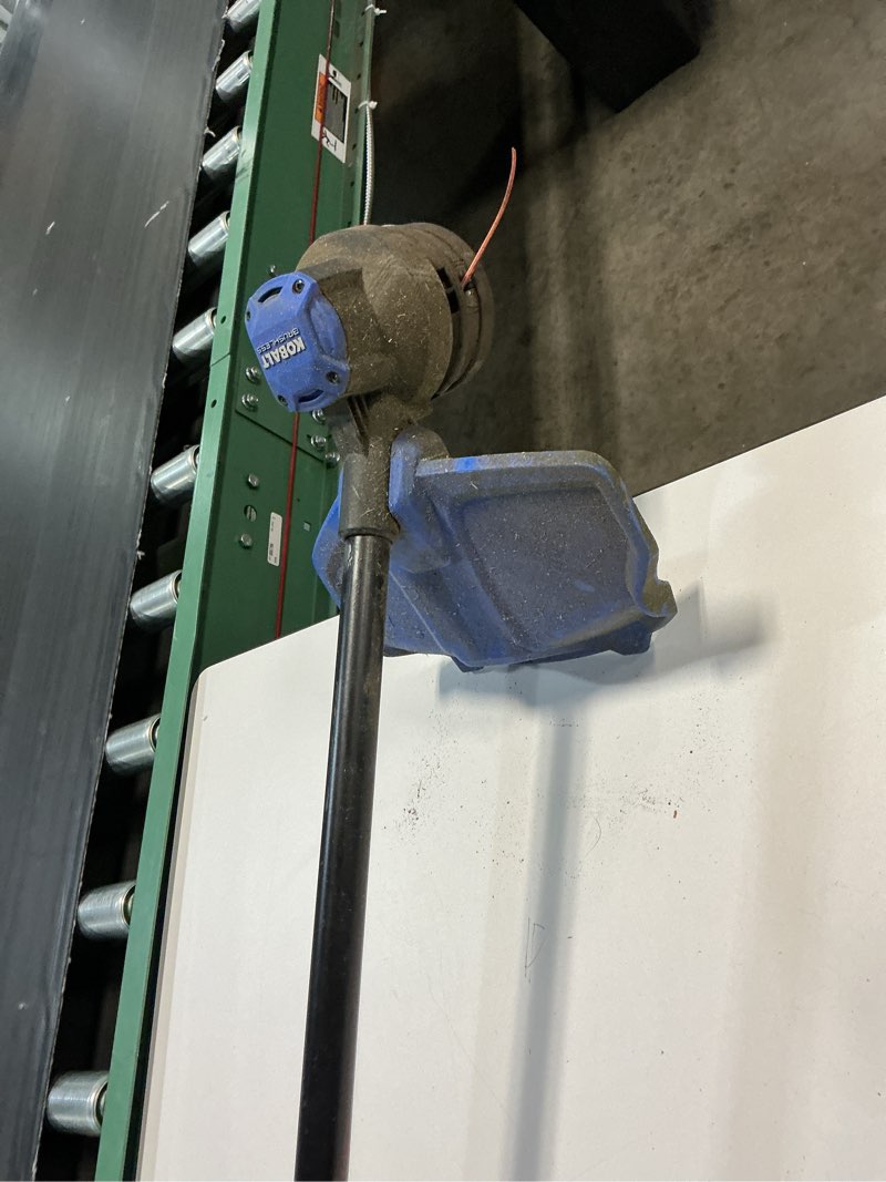 Condition photo showing As Is for kobalt 40-volt max 16-in straight attachment capable cordless string trimmer (tool only)