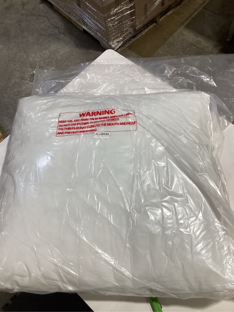 Condition photo showing As Is for thread spread 26x26 pillow insert white decorative pillow for sofa bed, large fluffy pillow insert for throw pillow covers, throw pillows for bed, couch pillows for living room