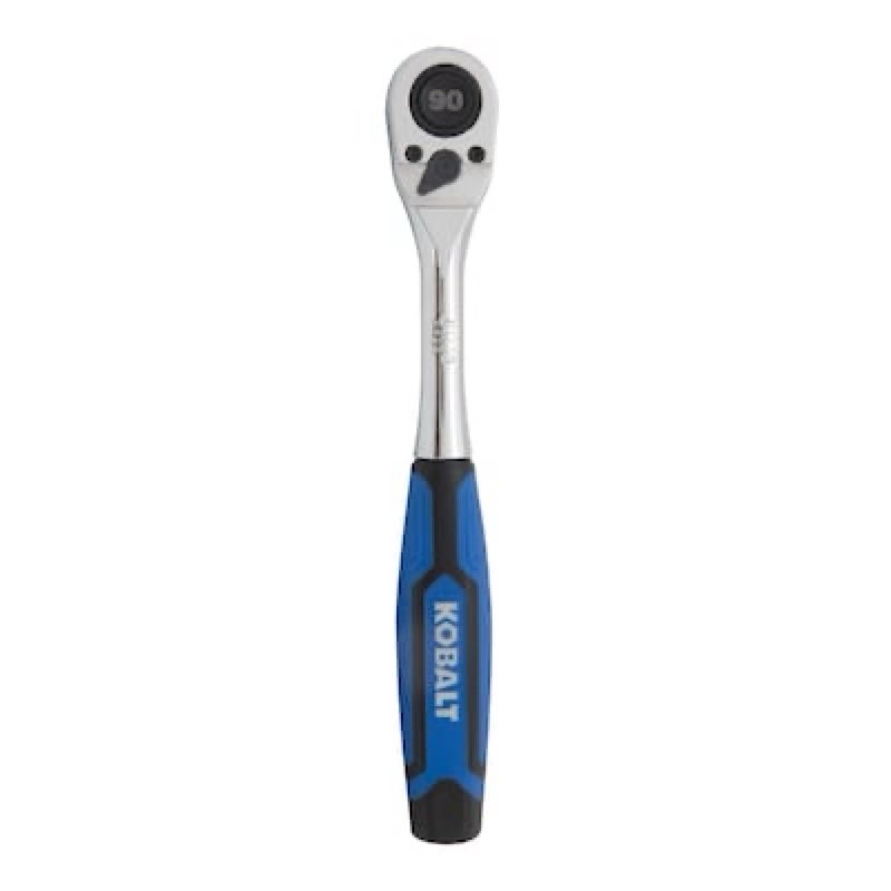 kobalt 90 -tooth 3/8-in drive comfort grip handle ratchet