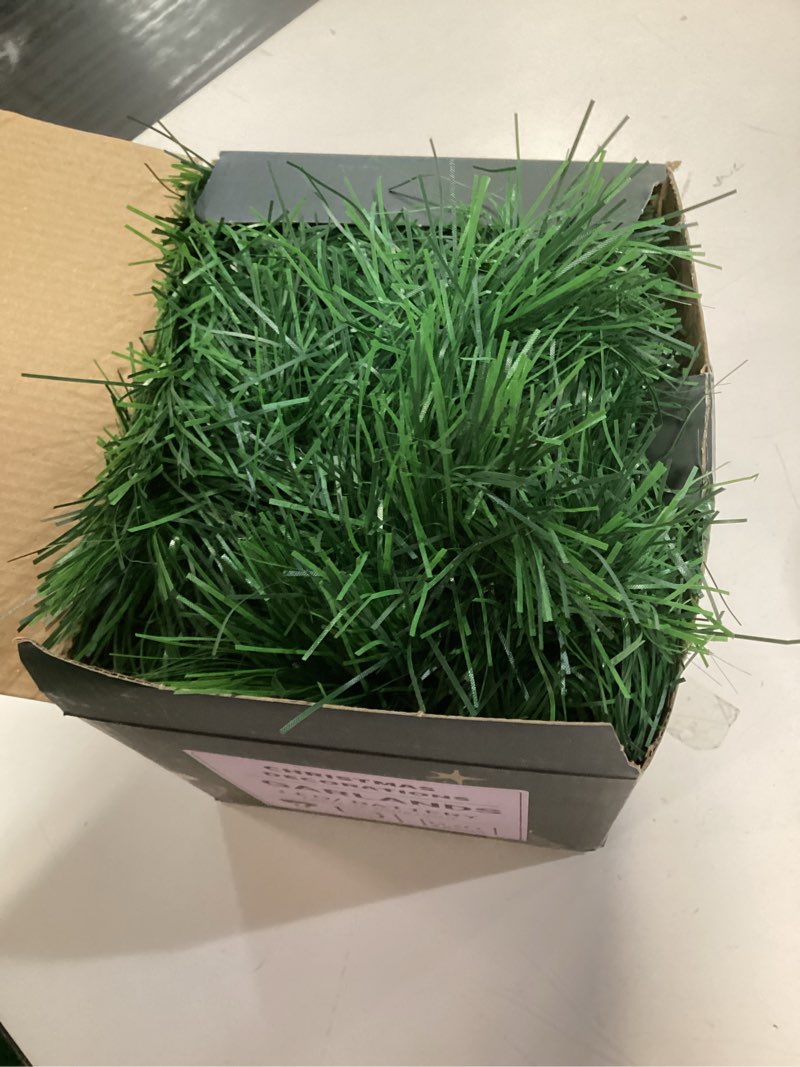 Condition photo showing Good Condition for WEMADE 15.4ft Pre-Lit Christmas Garland with Lights – 50 LED Lighted Garlands for Christmas Decorations Indoor Outdoor, Battery Operated 8 Modes Memory Timer for Mantel Stair Banister Doorframe Décor Warm White