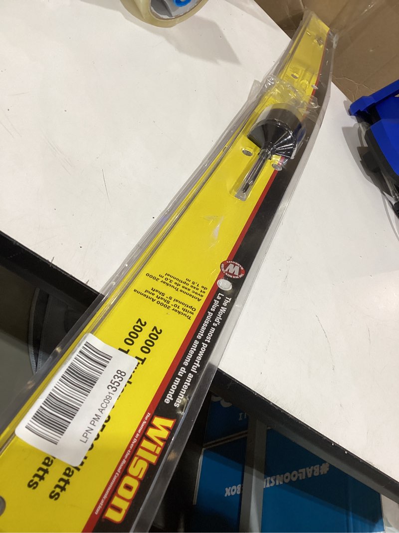 Condition photo showing As Is for wilson 305-492 t2000 series cb radio antenna black mobile cb trucker antenna with 5" shaft pack of 1