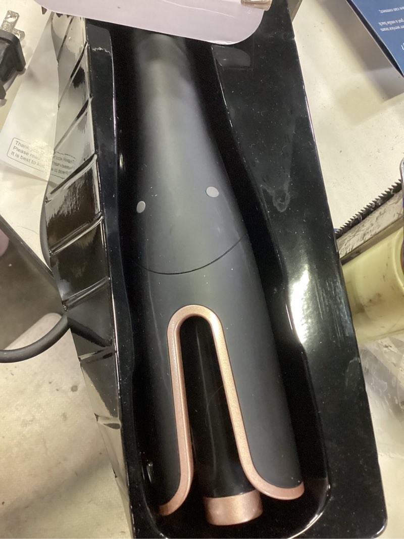 Condition photo showing Good Condition for automatic hair curler curling iron - 4 temps & dual voltage, auto curling wand fast heating styling tool with 1" rotating barrel smart anti-stuck sensor auto shut-off for women