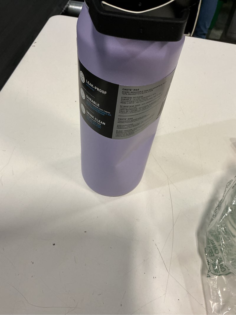 Condition photo showing As Is for camelbak chute mag vacuum insulated stainless steel water bottle, magnetic leak?resistant cap for everyday hydration 32 ounces pastel purple