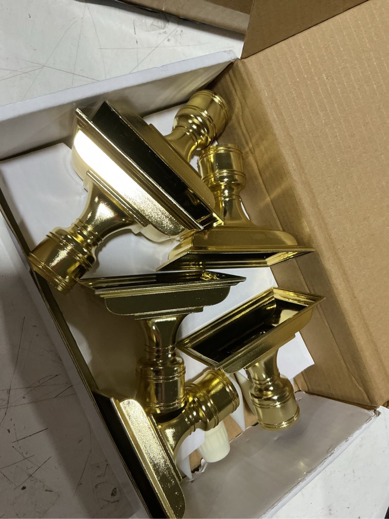 Condition photo showing Good Condition for 6 pcs sensor dawn to dusk window candles, flickering battery candles for windows, ultra bright fake candle lights with gold holders, led candlesticks for xmas home decor, white light