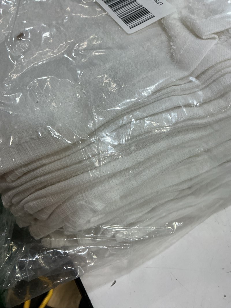 Condition photo showing New/Like New for avalon towels cotton washcloths – (pack of 60) size 12x12 inches, 100% ring spun cotton, soft & absorbent face towels, gym towels, hotel and spa quality, reusable fingertip towels (white) pack of 60 white
