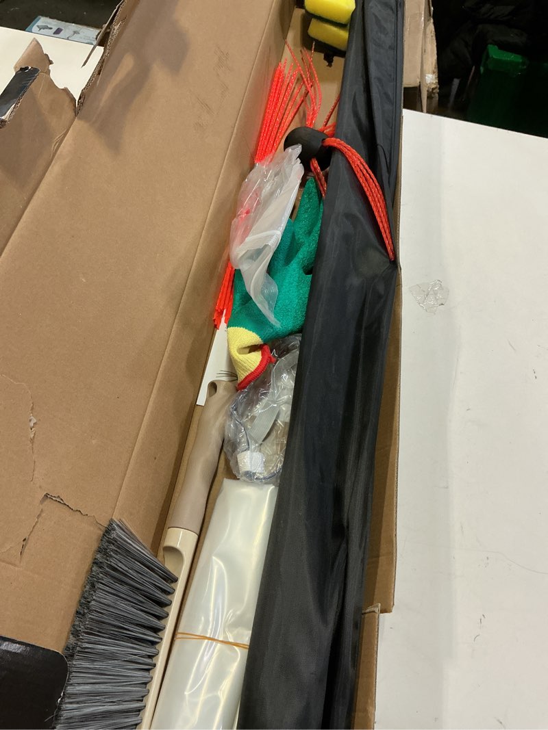 Condition photo showing Good Condition for 30 Feet Chimney Sweep Kit, Chrome Button Locking System, Chimney Cleaning Kit, Chimney Brush, Chimney Cleaning Tool, Chimney Cleaning System with 9 Flexible Chimney Rods 30 FT