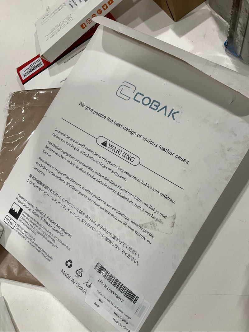 Condition photo showing Good Condition for CoBak Case with Stand for Kindle Paperwhite 12th Gen 2024 Released (7") & Kindle Colorsoft Signature Edition - Durable PU Leather Cover with Auto Sleep Wake, Card Slot, Hand Strap Feature, Vintage 7" Kindle Paperwhite 12th Vintage Brown