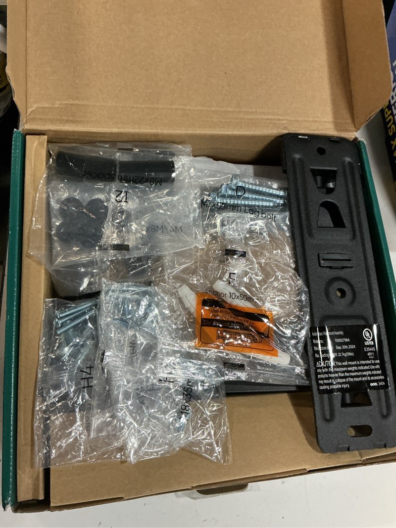 Condition photo showing Good Condition for onn. full motion tv wall mount for 19" to 50" tvs, up to 15° tilting