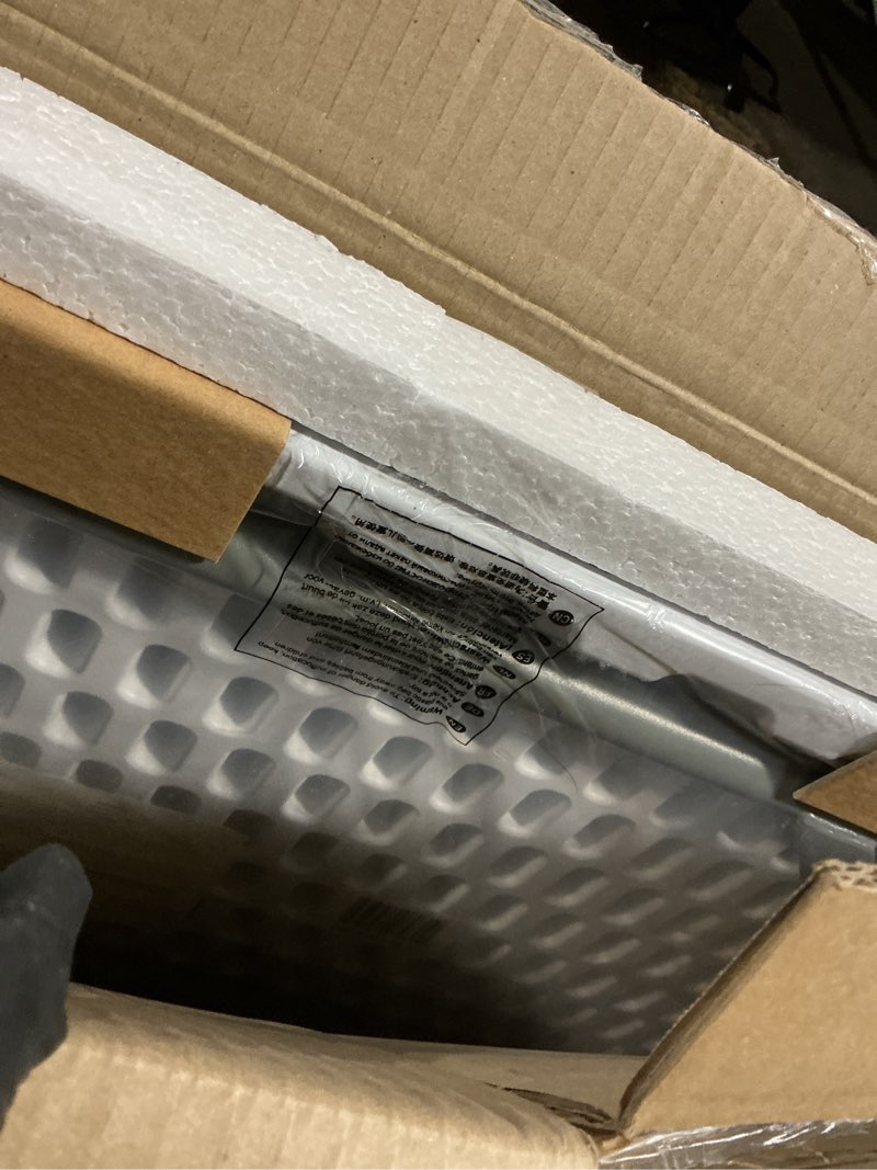 Condition photo showing Good Condition for Flash Furniture Elon 2.85' Square Plastic Folding Event Table for Indoor/Outdoor Events, Portable Banquet Table with Locking Legs, White