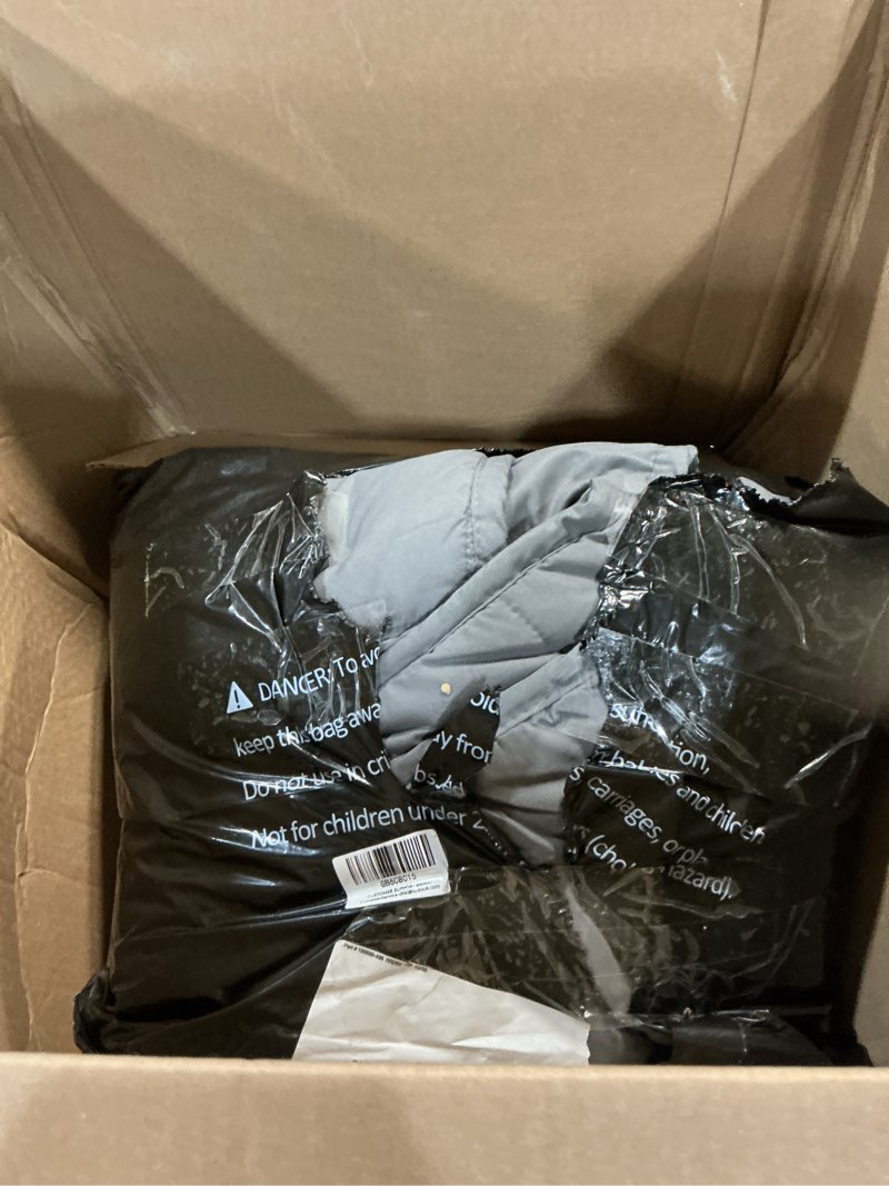 Condition photo showing As Is for Weighted Blanket for Adults(60" x 80",15lbs) Twin Size Soft Cooling Heavy Blanket for Sleeping,Breathable Blanket with Glass Bead Perfect for 220-280 lbs,All Season,Machine Washable(Grey) 60" x 80" | 15lbs