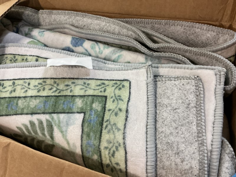 Condition photo showing Good Condition for dcx green 4x6 rug, kid & pet friendly with rubber back non slip, machine washable stain resistant botanical floral rug for living room, bedroom, soft low pile large nursery carpet 4' x 6' (rectangular) green & blue