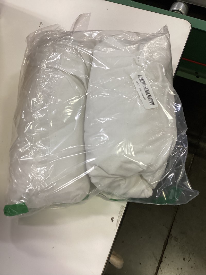 Condition photo showing As Is for BLISSFORD - 2 Pack Fitted Hospital Bed Sheets with Elastic All Around for a Cotton Rich Soft Knitted Jersey Sheet, 36” x 84” x 12” 2 Per Pack 1 - White