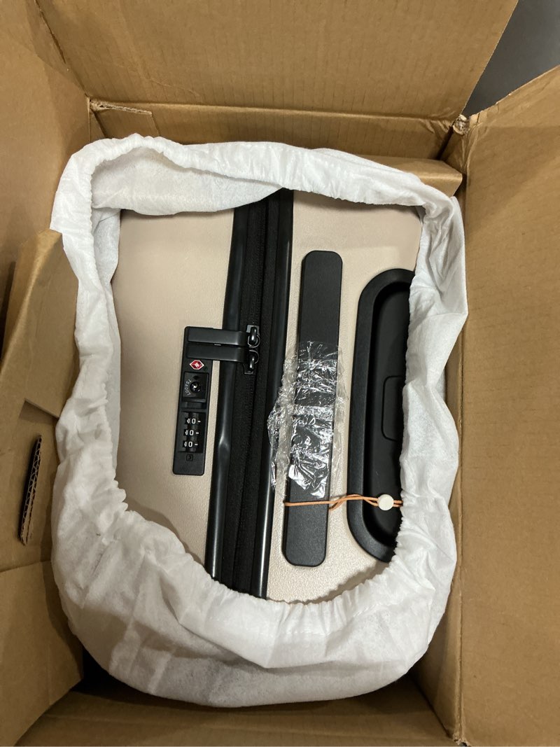 Condition photo showing New/Like New for Expandable Small Carry-On Suitcase, Tan