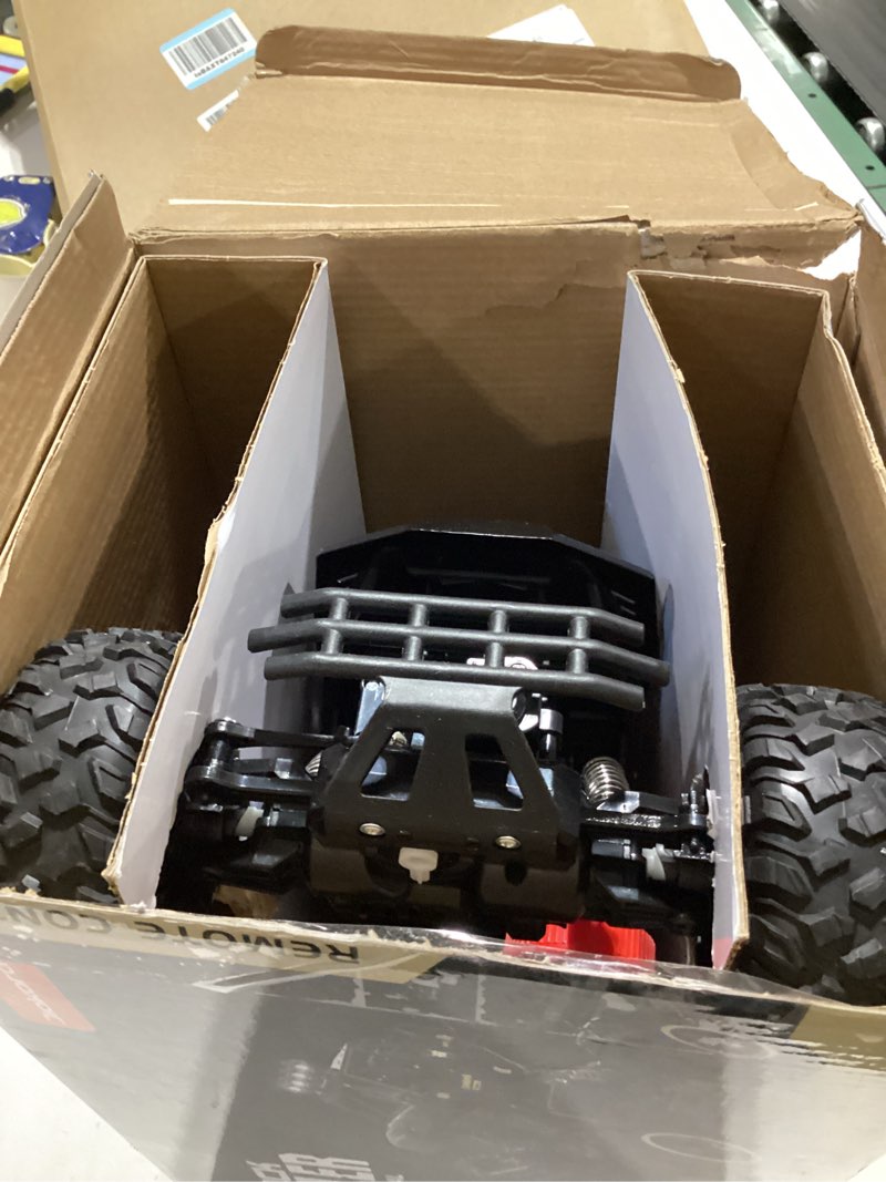 Condition photo showing As Is for RC Cars Remote Control Car 1:12 Off Road Truck, Metal Shell LED Headlights Offroad Monster RC Truck, 4x4 All Terrain Hobby RC Cars Toys for Boys Kids Adults Gifts 8-12 Black