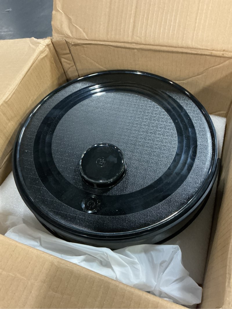 Condition photo showing As Is for lefant lidar robot vacuum and mop combo,75-days self-emptying,6000pa powerful scution,multi-floor mapping, no-go zones,140 min runtime,2.4g/5g wifi/alexa/app/iwatch,m2 plus black