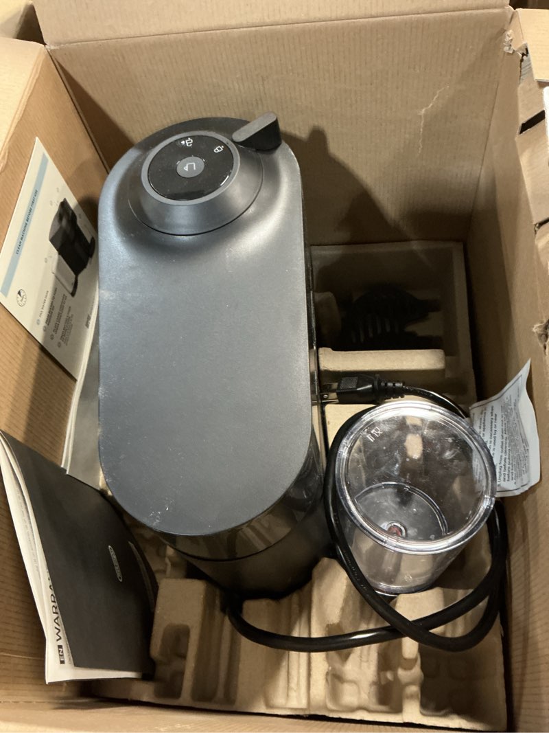 Condition photo showing As Is for Nespresso Vertuo Pop+ Cold Value Added Bundle with Iced Coffee Tumbler by De'Longhi, Liquorice Black Machine Only Liquorice Black1