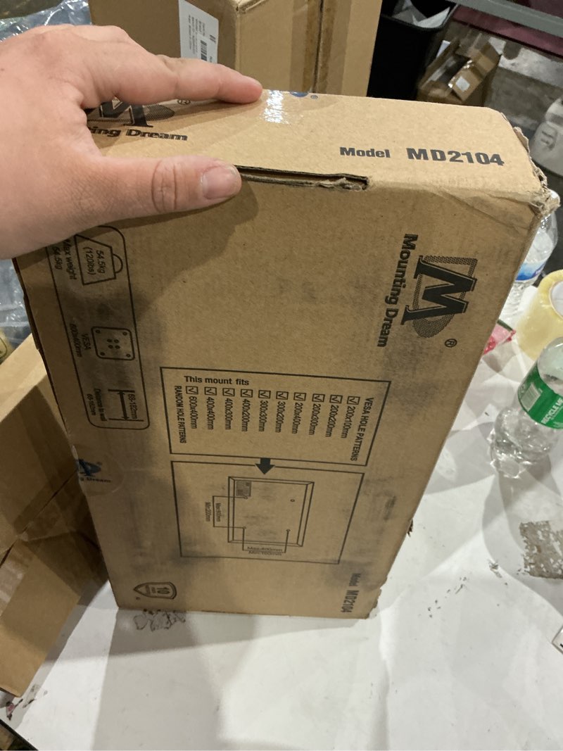 Condition photo showing Good Condition for mounting dream tv wall mount for 32-65 inch television,mount with swivel and tilt, full motion bracket with articulating dual arms, fits 16inch studs, max vesa 400x400 mm, 99lbs, md2380 for 32" to 65" tvs, 16" studs