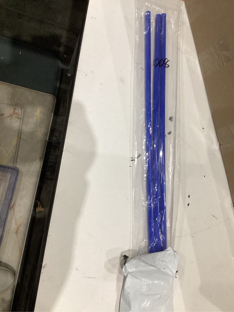 Condition photo showing Good Condition for uxcell 3pcs plastic round rod 3/8 inch dia 20 inch length blue (pom) polyoxymethylene rods engineering plastic round bars(10mm)
