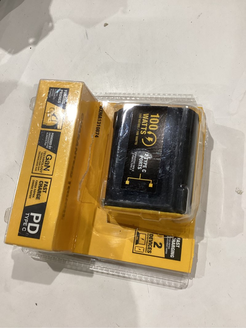 Condition photo showing As Is for 100-watt 2-port gan pps pd wall charger