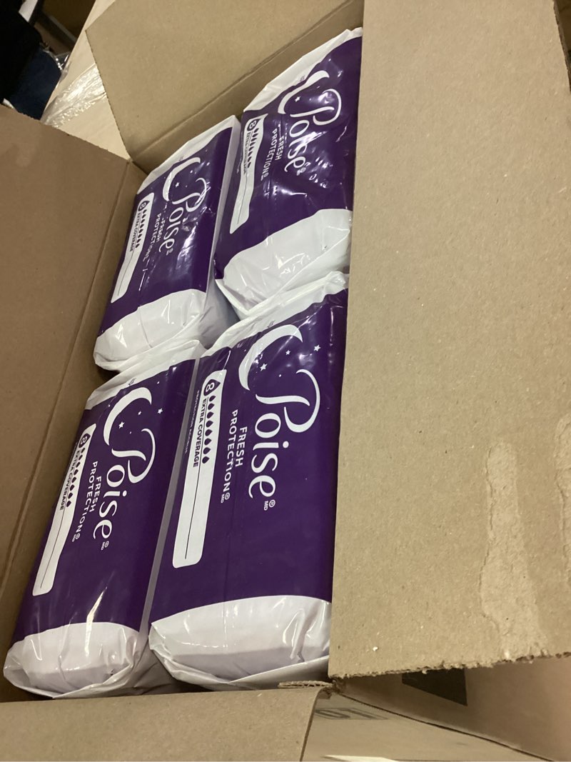 Condition photo showing New/Like New for Poise Incontinence Bladder Control Pads Overnight Fresh Protection Ultimate Absorbency - 96ct