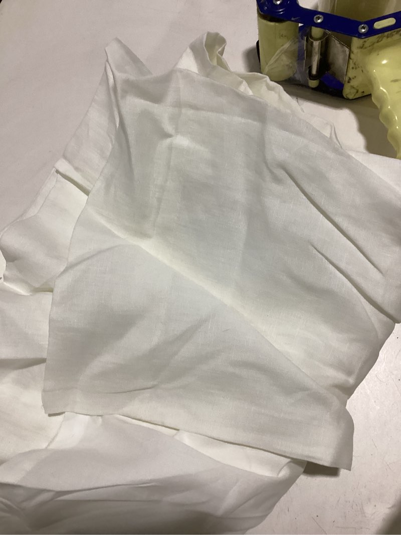 Condition photo showing As Is for quince european linen curtain - single panel 48x96