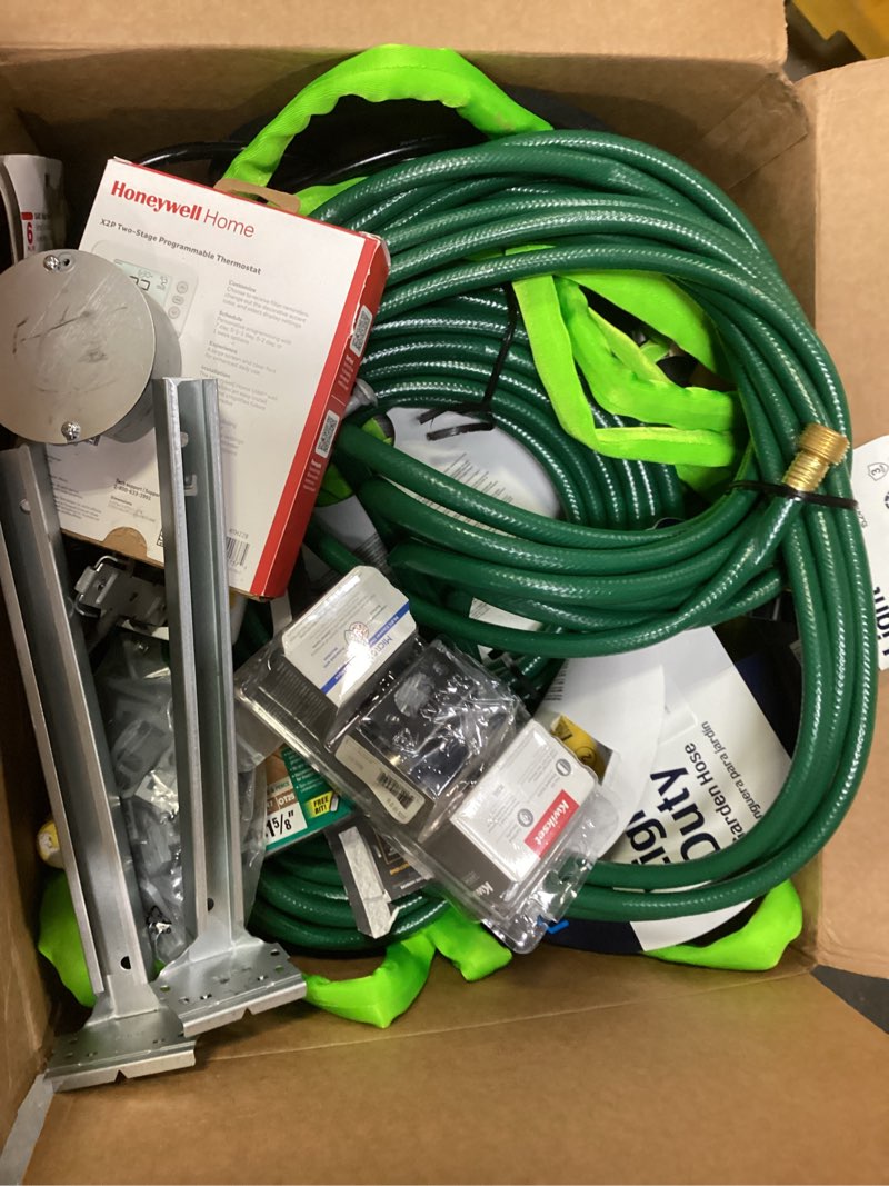 Condition photo showing As Is for title assorted home improvement lot (tool ,screw,home accsseories,etc.) 