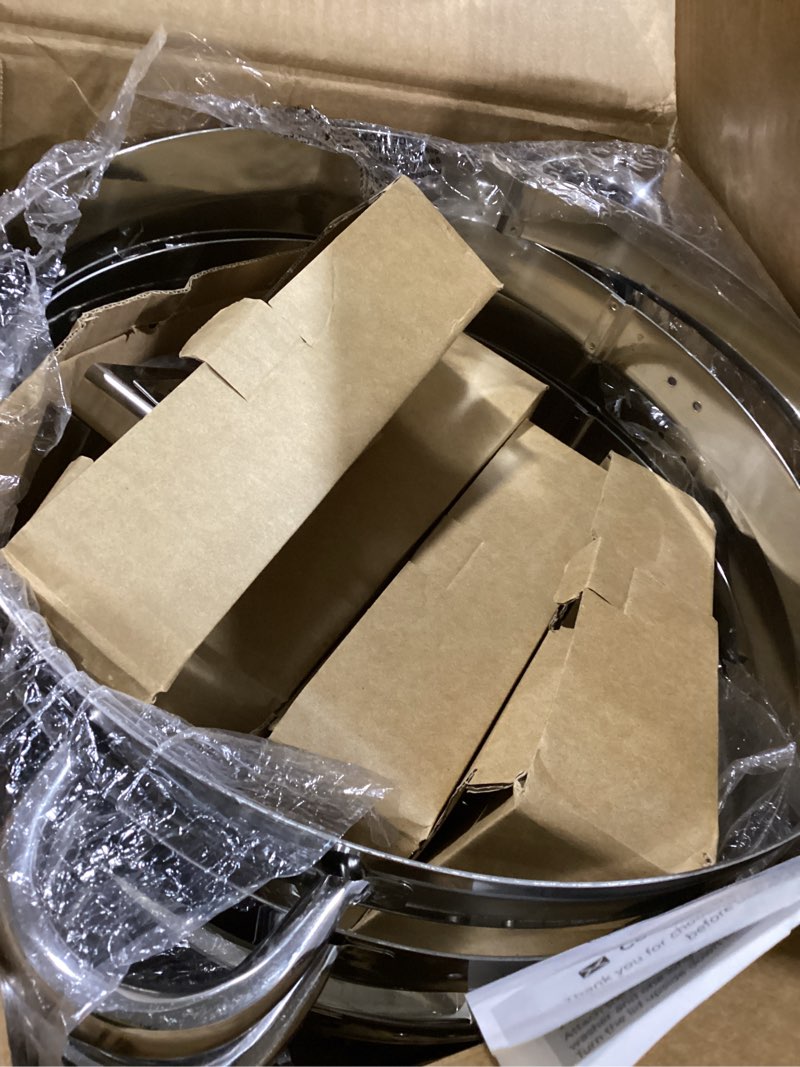 Condition photo showing New/Like New for Similar Chafing Dishes for Buffet Set: 100% Pre-Installed Chafers for Catering - Round Chafing Dish Buffet Set with Lids | Chafers and Buffet Warmers Sets | Serving Food Warmer | Chafers Servers Sets 4 pack