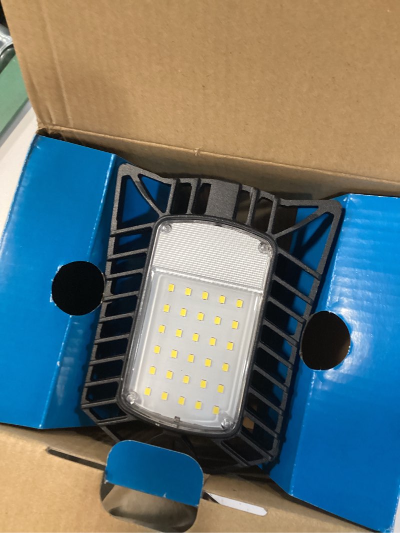 Condition photo showing Good Condition for utilitech 1-ft 8000-lumen black 3-light led diffuser garage shop light