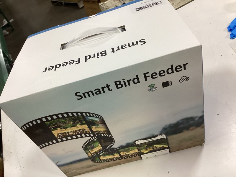 Condition photo showing New/Like New for AXIFOUJ Smart Bird Feeder with Camera 2.5K HD Full Color Night Vision Outdoor Camera, Solar Panels AI recognizes 12,000 Bird Species, Bamboo Birdhouse, A Great Gift for mom and Nature Lovers