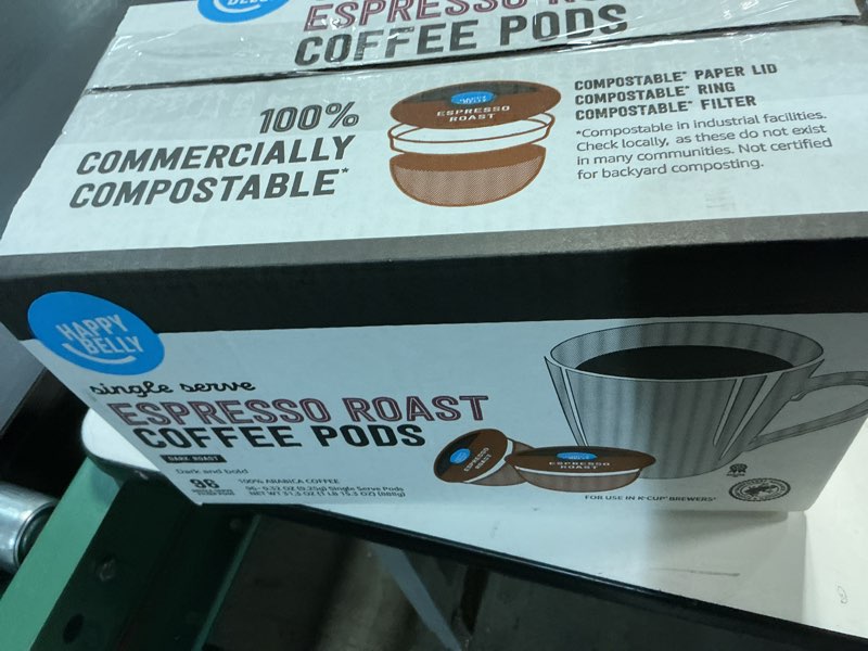 Condition photo showing New/Like New for (BBD 02/28/27). San Francisco Bay Coffee - Dark Roast - French Roast (96 ct) - Single Serve Coffee Pods, Commercially Compostable, K Cup Compatible French Roast 96 Count (Pack of 1)