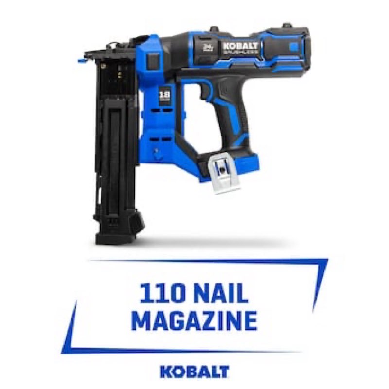 Kobalt XTR 2-1/8-in 18 -Gauge Cordless Straight Brad Nailer