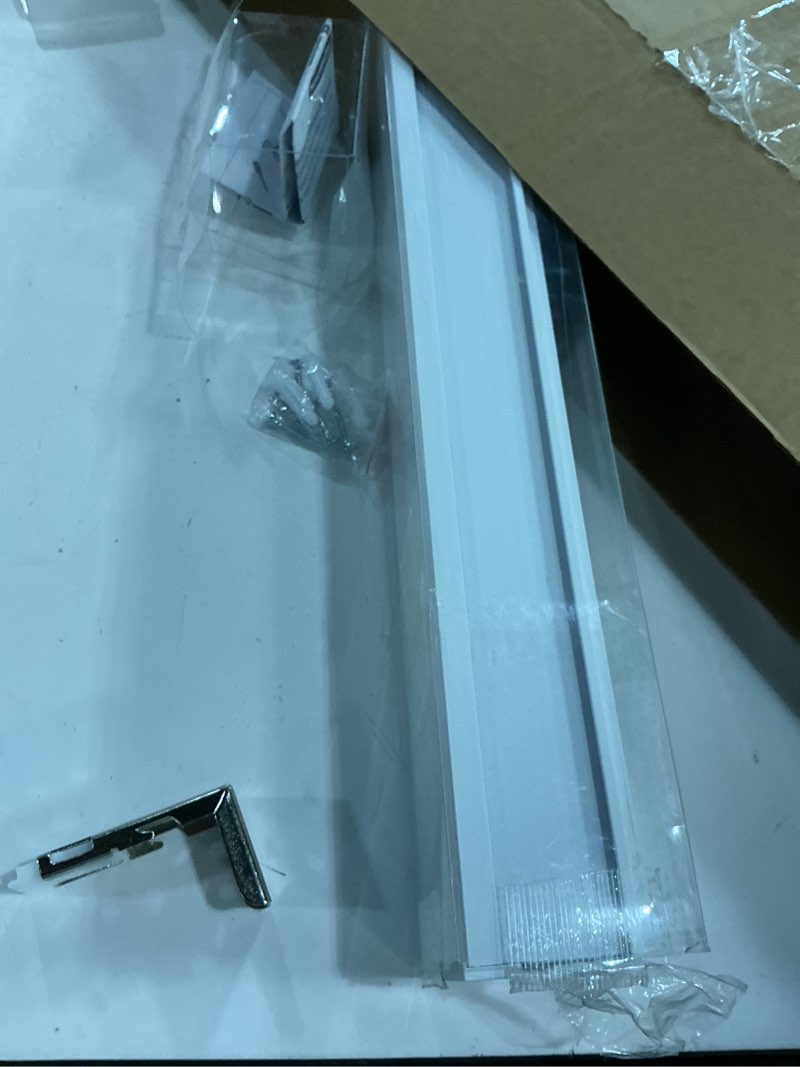 Condition photo showing As Is for persilux blackout roller blinds for indoor windows, cordless roller shades with valance, thermal insulated fabric window shades & blinds, uv protection shades for home and bedroom (white,30.5"wx72"h) 30.5"w x 72"h white