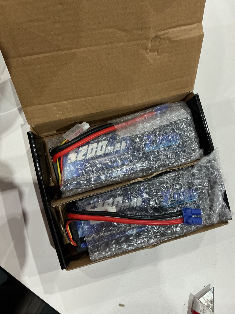 Condition photo showing Good Condition for zeee 7.4v 2s lipo battery 5200mah 80c hard case battery with ec3 plug for 1/8 1/10 rc vehicles car rc buggy truggy rc airplane drone(2 pack)