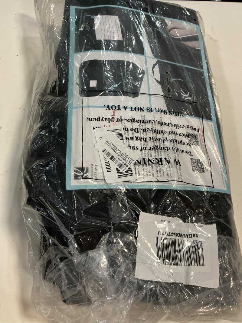 Condition photo showing New/Like New for J.L. Childress Padded Backpack Car Seat Bag - Travel Bag for Airplane, Fits Most Baby & Infant Car Seats, Boosters, & Carriers, Airport Accessories for Gate Check or Baggage Check - Ultimate, Black