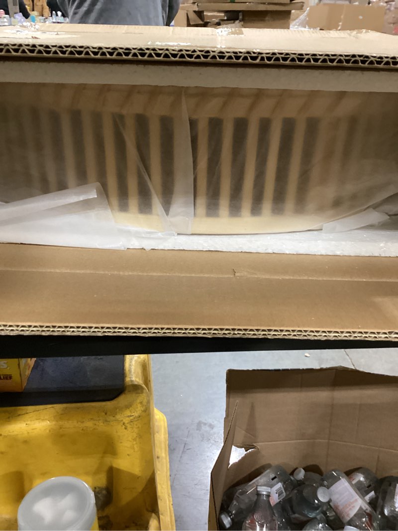 Condition photo showing New/Like New for Rattan Wall Shelf 3 Tier Boho Wall Mounted Shelf Farmhouse Handcraft Round Floating Shelf Display Rack Storage Circular Hanging Shelf for Livingroom Home Decor