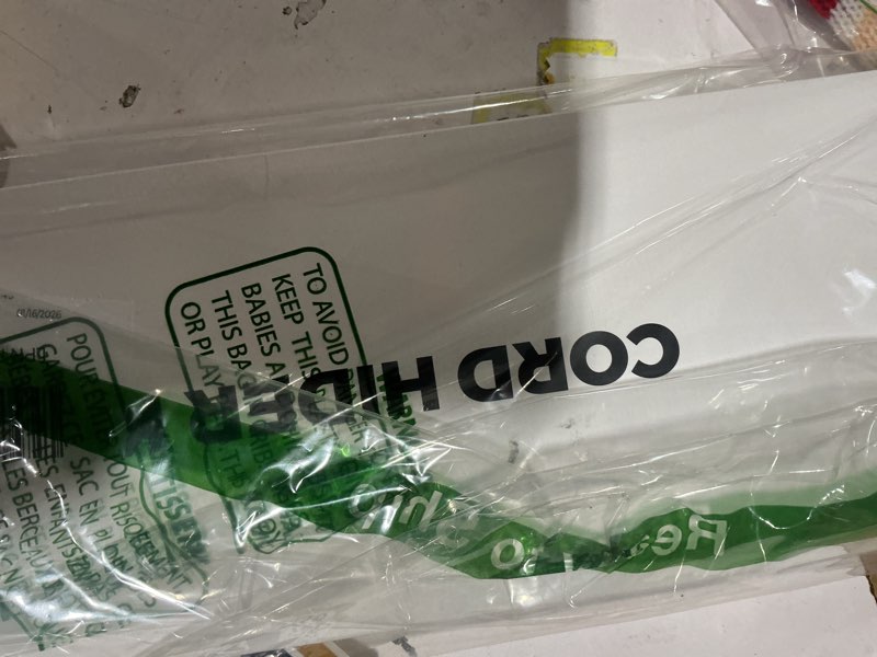 Condition photo showing Good Condition for Yecaye Cord Hider, 113in One-Cord Cable Concealer, Cord Covers for Wires on Wall, Easy Install Cable Management Kit for 2 Small Wires, Cables Raceway Home Office, W0.59in H0.4in, White Small White