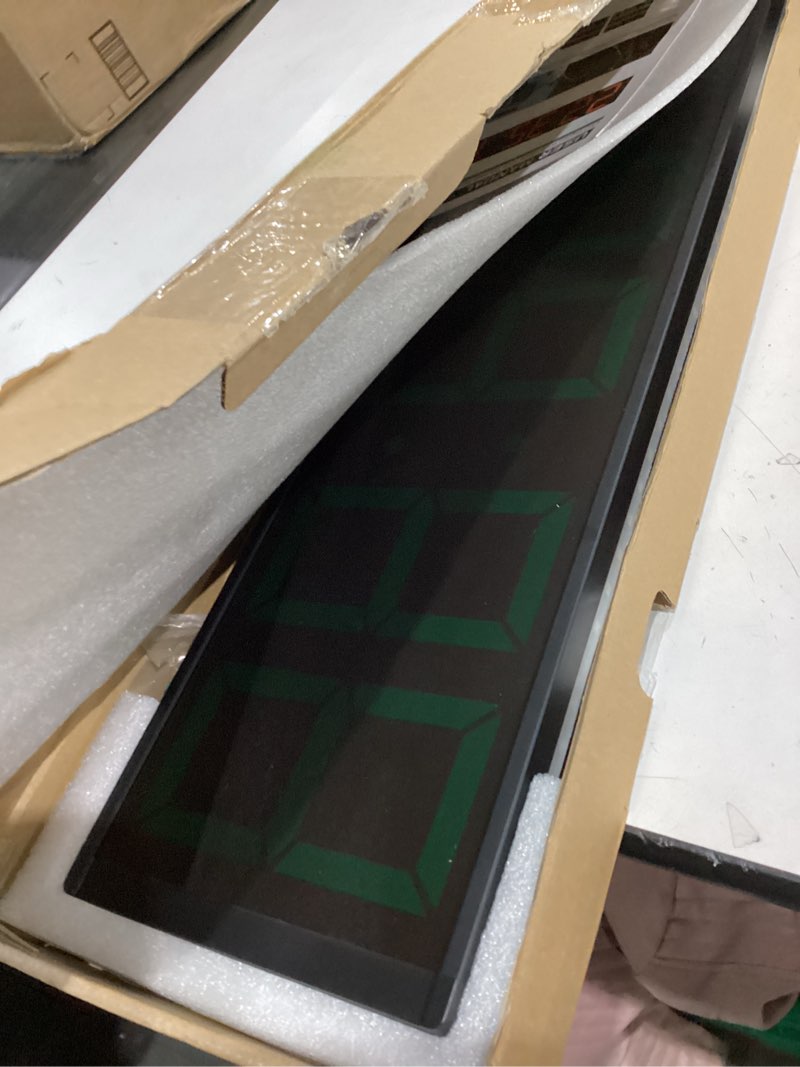 Condition photo showing Good Condition for Cynobato 26'' Huge Clock (5.3'' Digits), Gym Timer, Home Gym Clock, Interval Workout Timer, with 8 Alarms, 7-Color Night Lights, for HIIT/Tabata/EMOM/FGB/Boxing (Green)