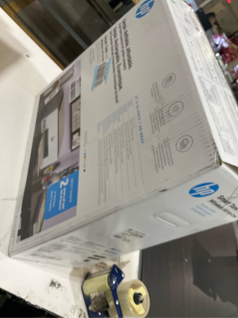 Condition photo showing As Is for hp smart tank 5000 wireless all-in-one ink tank printer, scanner, copier with 2 years of ink included, best-for-home, cartridge-free, refillable, ai-enabled, an ecotank alternative (5d1b6a)