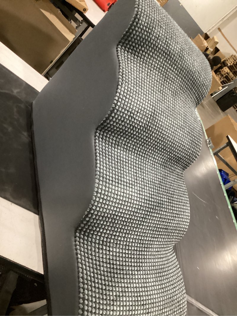 Condition photo showing Good Condition for cozy kiss dog stairs for small dogs 19.7" h, curved dog step for puppy, older or cat, medium pet ramp for sofa, couch or bed, ladder with high density foam, 4 step, 15.7x28.3x19.7 inch, charcoal grey charcoal grey 4 15.7x28.3x19.7in