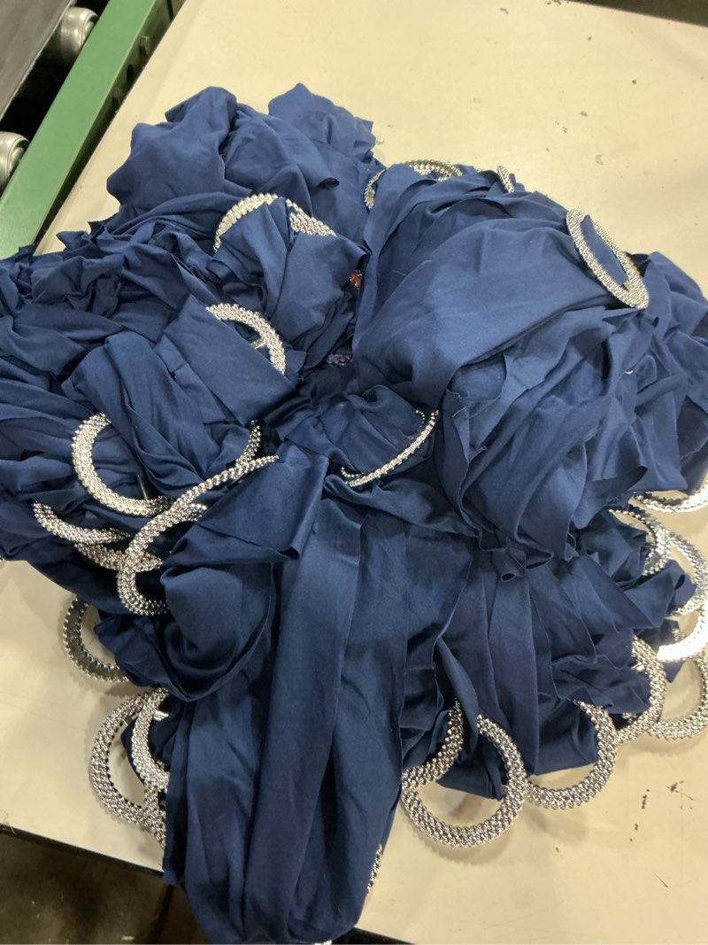 Condition photo showing Good Condition for wjwhq 100pcs spandex stretch chair sashes bows elastic chair cover bands ties with buckle slider for wedding party reception events universal ceremony banquet decorations(navy) navy 100 pcs